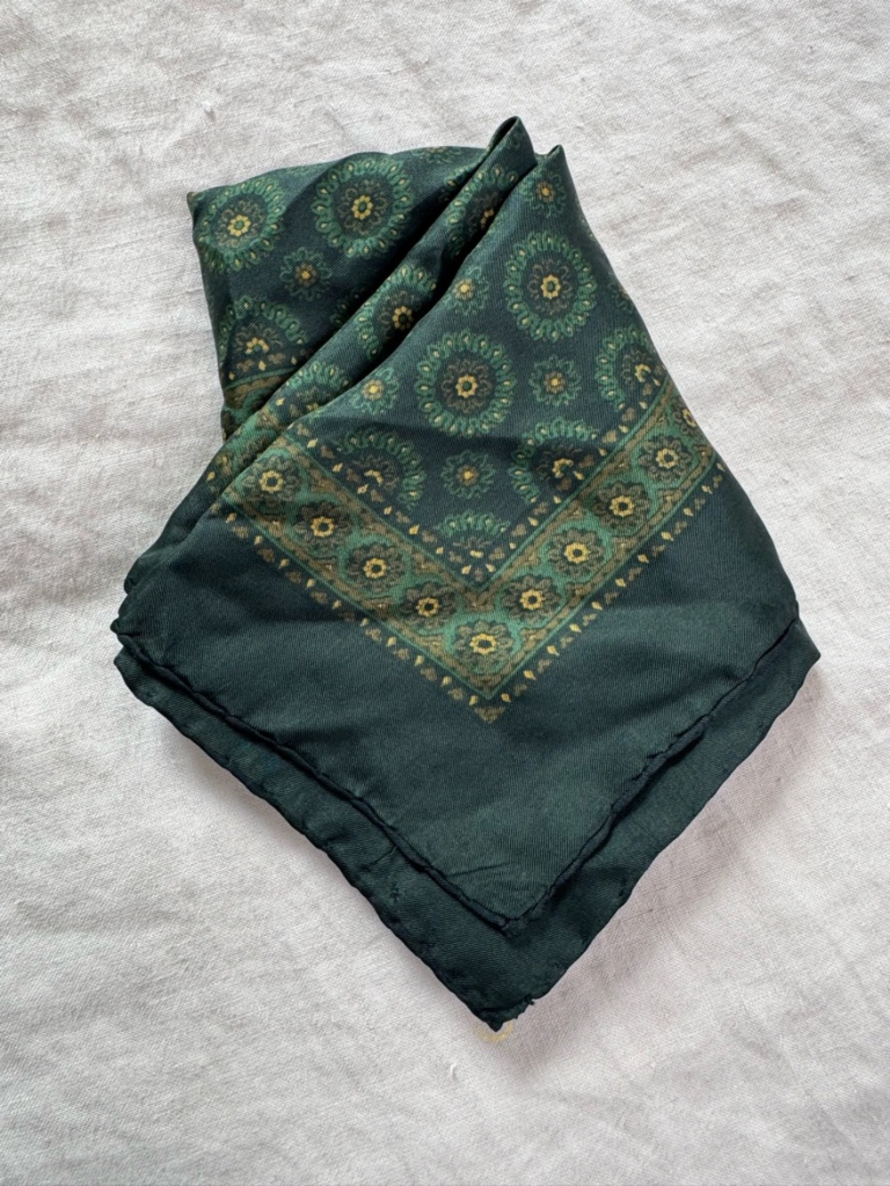 Vintage Silk Pocket Square